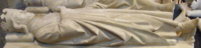 France Paris - St Denis Clovis II 657 effigy 1263-4